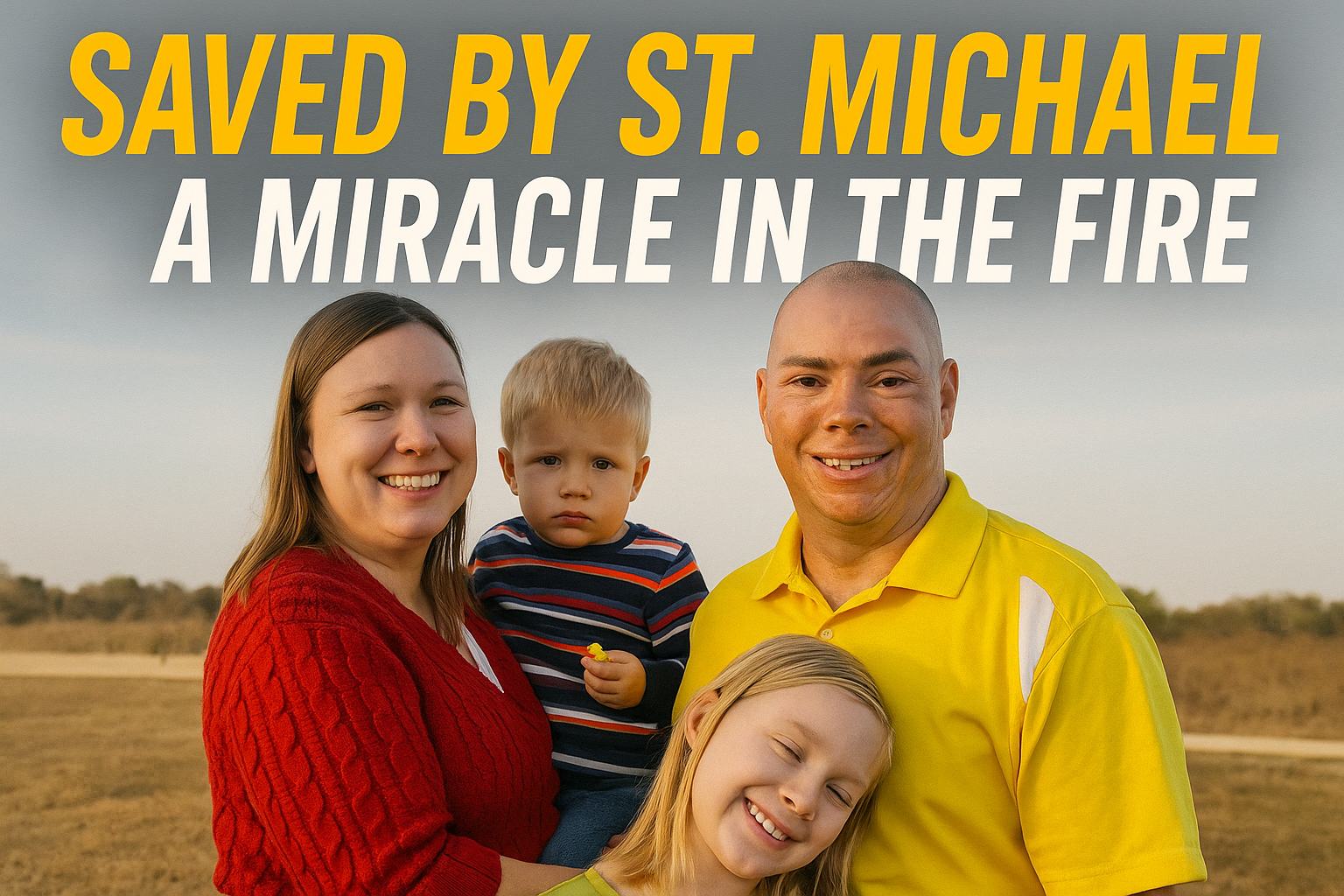 SAVED BY ST. Michael — A MIRACLE IN THE FIRE”