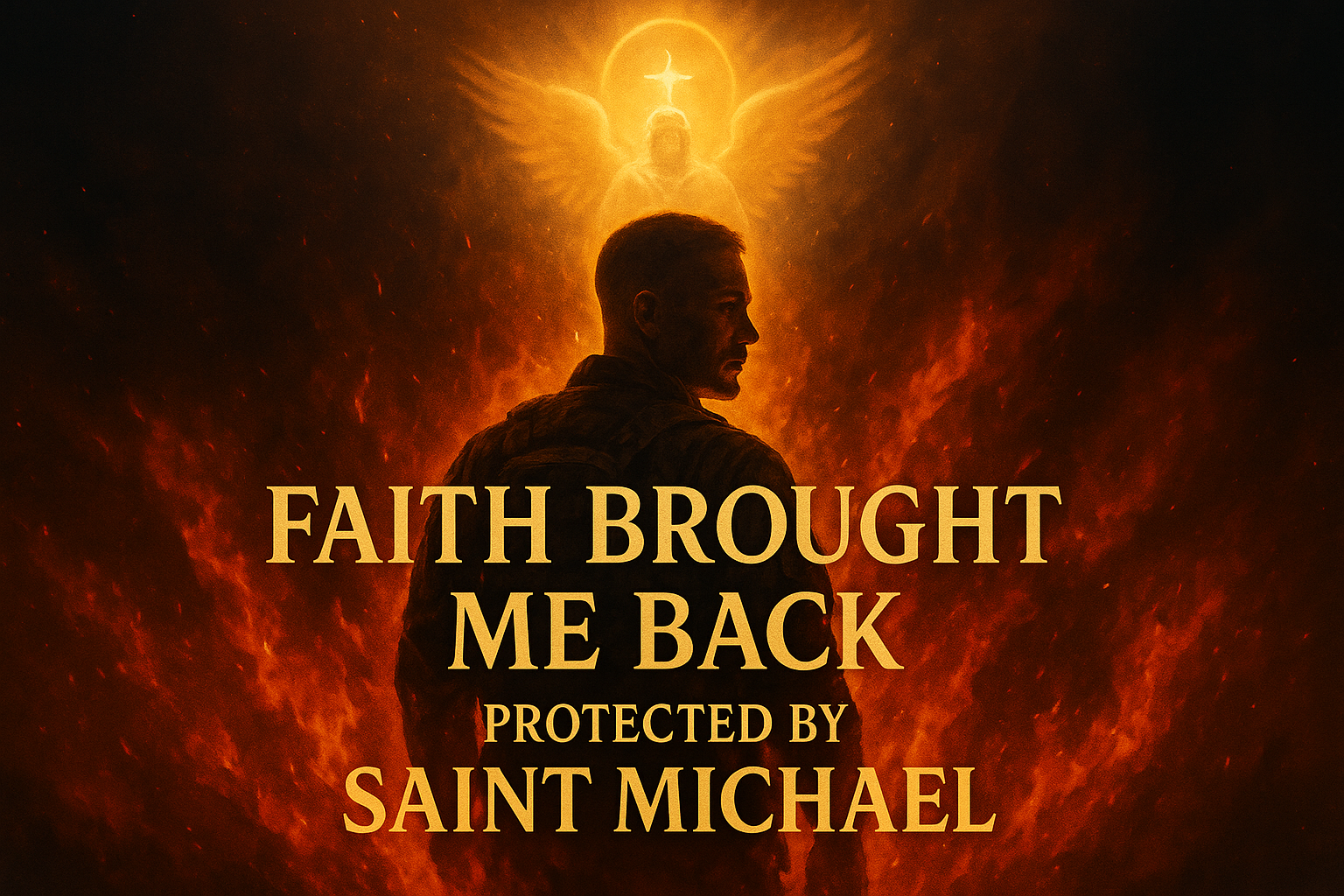 „Faith Brought Me Back — Protected by Saint Michael“?
