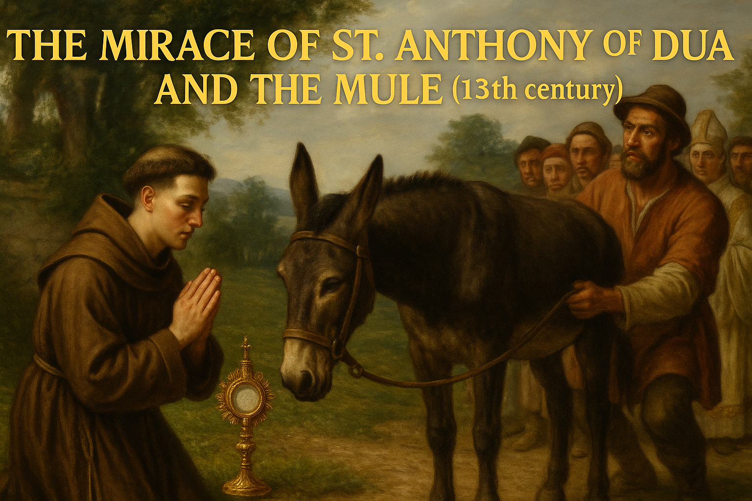 The Miracle of St. Anthony of Padua and the Mule