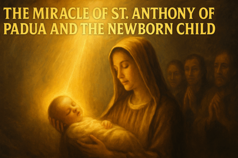 The Miracle of St. Anthony of Padua and the Newborn Child