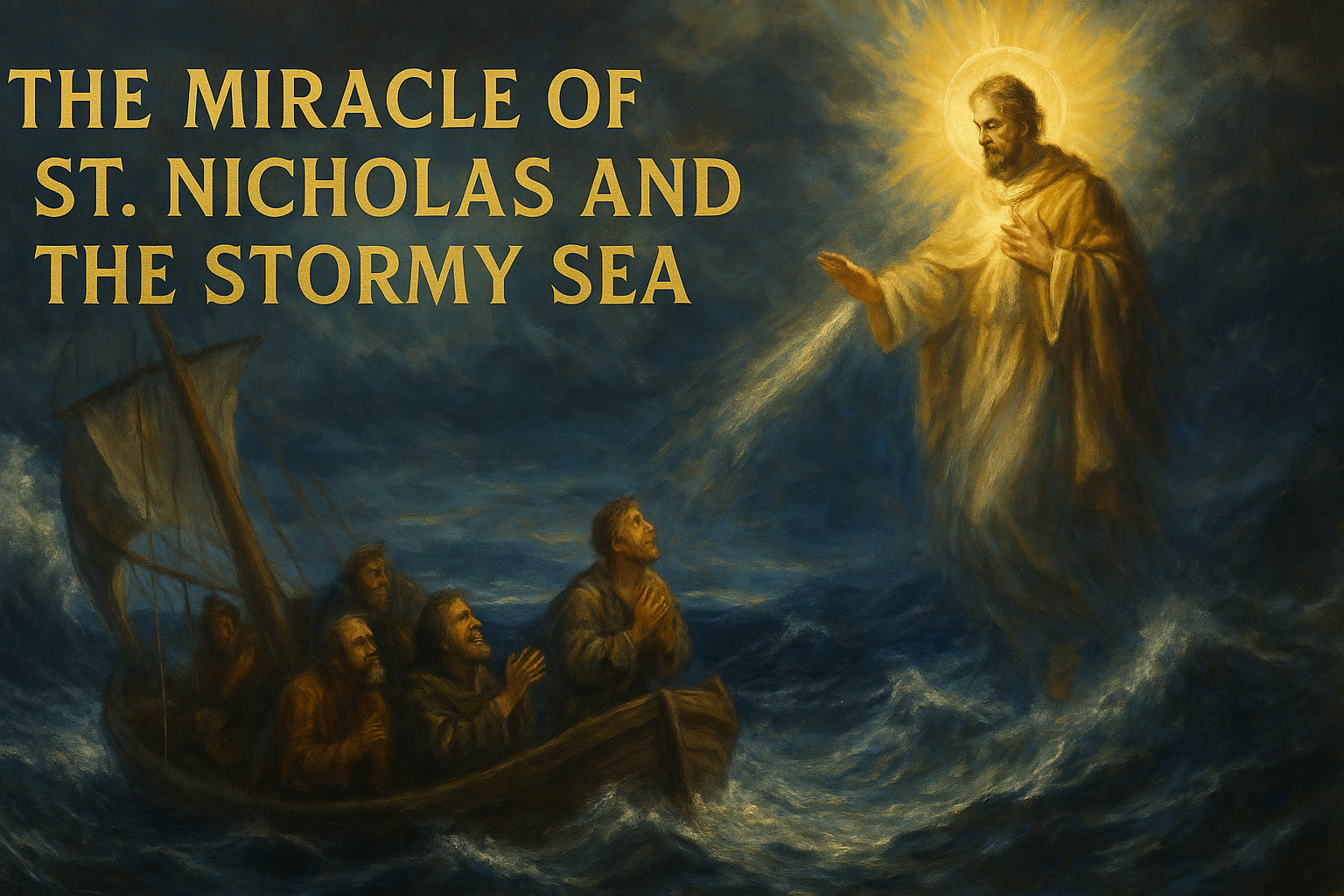 The Miracle of St. Nicholas and the Stormy Sea (4th century)